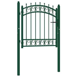 vidaXL Hekpoort EMMEN met stalen pinnen 103x97 cm groen
