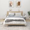 vidaXL Nachtkastjes 2 st 40x35x50 cm hoogglans wit