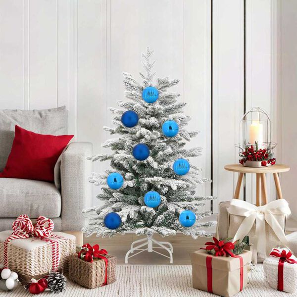 vidaXL Kerstbal Set XL 15 pcs Blauw Kunststof