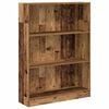 vidaXL Boekenkast 80x24x109 cm bewerkt hout oud houtkleurig