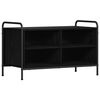vidaXL Tv-meubel 140 x 39,5 x 50 cm Zwart eiken Bewerkt hout