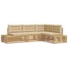 vidaXL 5 st Buiten bankenset Polyester Wit