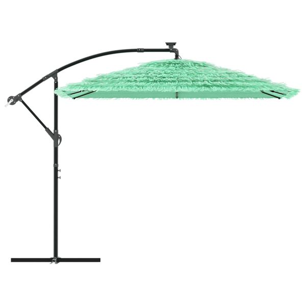 vidaXL Parasol met stalen paal 269x269x235 cm groen