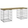 vidaXL Tuinbank schanskorfontwerp 103x31x42 cm ge&iuml;mpregneerd hout