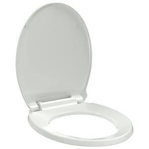 vidaXL Toiletbril soft-close ovaal wit