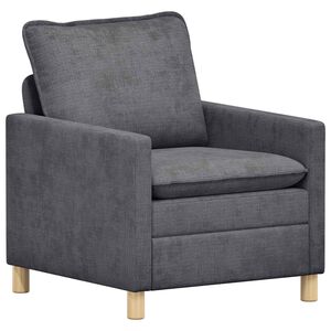 vidaXL Bank Donkergrijs 76 x 81 x 87,5 cm Polyester