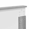 vidaXL Bedframe met hoofdeinde Grijs Sonoma 140 x 190 cm Bewerkt hout