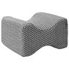 vidaXL Kniekussen &Eacute;&eacute;nkleurig Grijs 26 x 21,5 x 15 cm Traagschuim