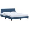 vidaXL Bedframe zonder matras "Hanko" stof blauw 160x200 cm