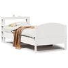 vidaXL Bedframe zonder matras massief grenenhout wit 90x200 cm