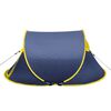 vidaXL Tent pop-up 2-persoons marineblauw en geel