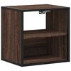 vidaXL Nachtkastje wandgemonteerd 40x31x39,5 cm bruin eikenkleurig