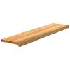vidaXL Traptreden 2 st 110x30x2 cm massief eikenhout lichtbruin