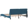 vidaXL Bedframe zonder matras fluweel blauw 180x200 cm