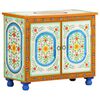 vidaXL Dressoir handgeschilderd 70x35x60 cm massief mangohout