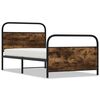 vidaXL Bedframe zonder matras bewerkt hout gerookt eiken 107x203 cm