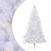 vidaXL Kunstkerstboom Wit 240 cm PVC en staal