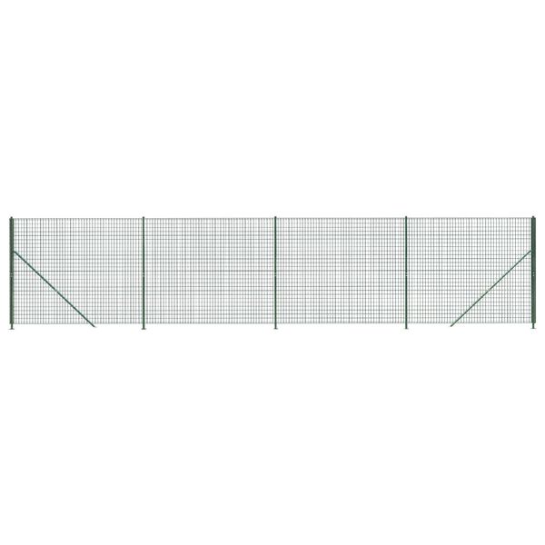 vidaXL Draadgaashek met flens 1,8x10 m groen