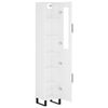 vidaXL Hoge kast 34,5x34x180 cm bewerkt hout wit