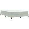 vidaXL Boxspringbed met matras Lichtgrijs 140 x 200 cm Stof