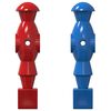 vidaXL Tafelvoetbalspelers 22 st Blauw en Rood 2,4 x 2,1 x 9,7 cm PP