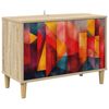 vidaXL Tv-meubel HEESCH 69 x 33 x 50 cm Sonoma Bewerkt hout