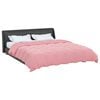 vidaXL Vol jaar dekbed Gekwilt Roze 240 x 260 cm Microfiber