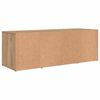 vidaXL Tv-meubelset Wandgemonteerd Bruin 72 x 35 x 37 cm Bewerkt hout