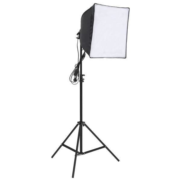 vidaXL Fotostudioset met verlichtingsset, achtergrond en reflector