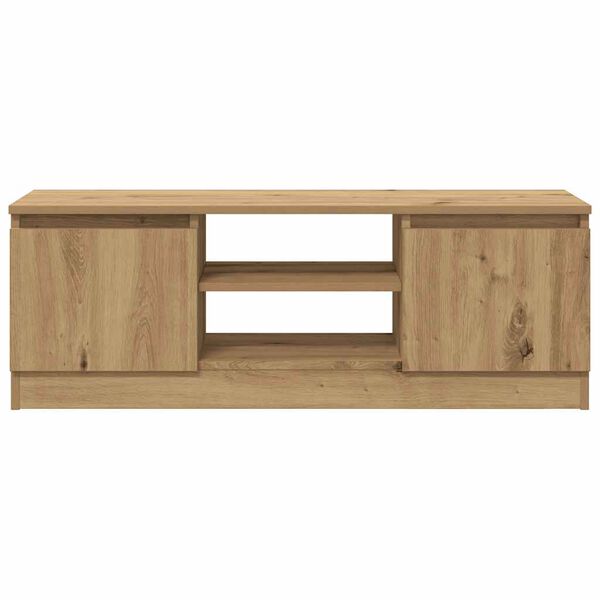 vidaXL Tv-meubel 102x30x36 cm bewerkt hout artisanaal eikenkleur