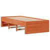 vidaXL Bedframe zonder matras met lades grenenhout wasbruin 75x190 cm