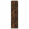 vidaXL Hoge kast met deuren 68x37x142 cm bewerkt hout gerookt eiken