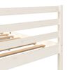 vidaXL Bedframe massief hout wit 150x200 cm