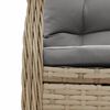 vidaXL Tuinstoelen 2 st verstelbaar poly rattan beige
