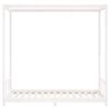 vidaXL Kinderbedframe 90x190 cm massief grenenhout wit