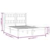 vidaXL Bedframe massief grenenhout 160x200 cm