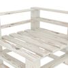 vidaXL 5-delige Loungeset pallet hout wit