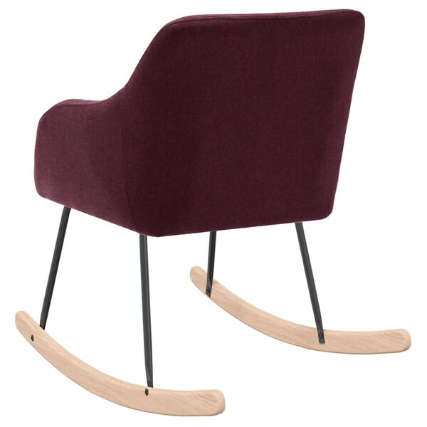 vidaXL Schommelstoel stof paars