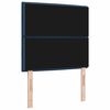 vidaXL LED Hoofdbord met LED-striplichten Blauw 80 cm Polyester