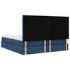 vidaXL Opslag bed met matras met matras Blauw 160 x 200 cm Polyester