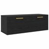 vidaXL Wandkast 100 x 36.5 x 35 cm Bewerkt hout Zwart eiken