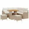 vidaXL Tuin Sofa Set 8 st 7-Aantal zitplaatsen Beige en Cr&egrave;me