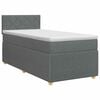 vidaXL Boxspringbed met matras Donkergrijs 90 x 190 cm Stof