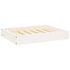vidaXL Hondenmand 61,5x49x9 cm massief grenenhout wit