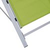 vidaXL Ligbedden 2 st met tafel aluminium groen
