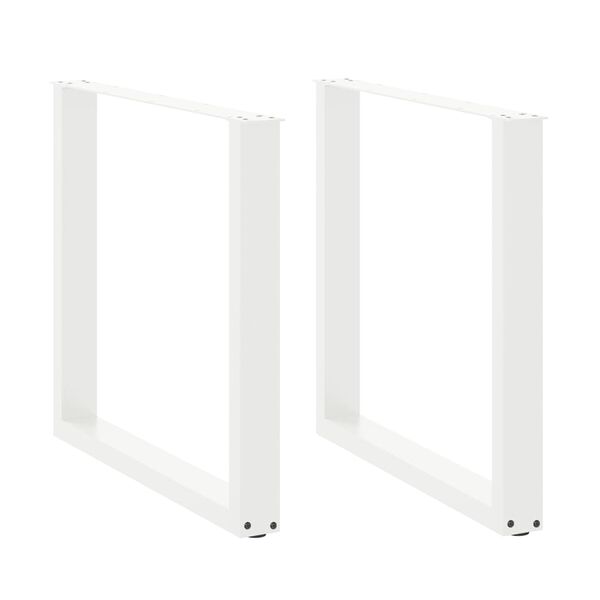 vidaXL Eettafelpoten 2 st U-vormig 90x(72-73) cm staal wit
