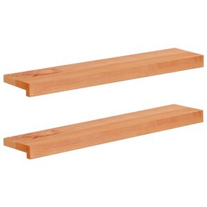 vidaXL Raamkozijnen 2 st Lak 70 x 15 x 2 cm Massief beukenhout