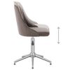 vidaXL Eetkamerstoelen draaibaar 2 st fluweel lichtgrijs