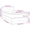 vidaXL Boxspring met matras fluweel donkergrijs 100x200 cm
