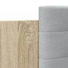 vidaXL Bedframe met hoofdbord bewerkt hout sonoma eiken 75x190 cm